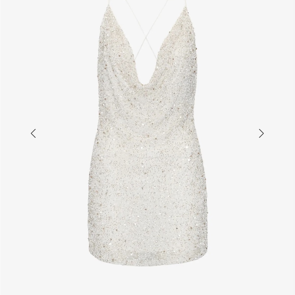 SOLD OUT new Retrofete crystal white mini dress!